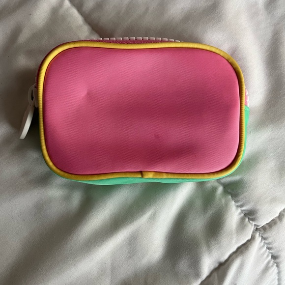 Stoney Clover Lane Micro Pink Pouch with Smiley Emblem - Picture 2 of 4